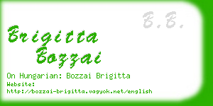 brigitta bozzai business card